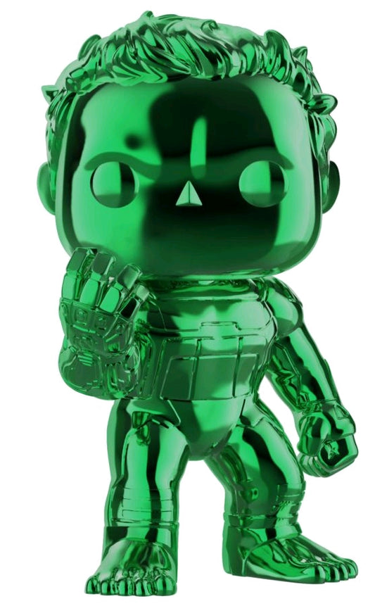 Avengers 4: Endgame - Hulk Green Chrome 6" US Exclusive Pop! Vinyl - Ozzie Collectables