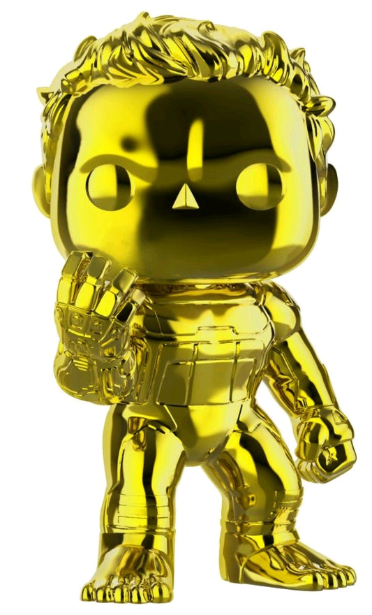 Avengers 4: Endgame - Hulk Yellow Chrome US Exclusive Pop! Vinyl - Ozzie Collectables