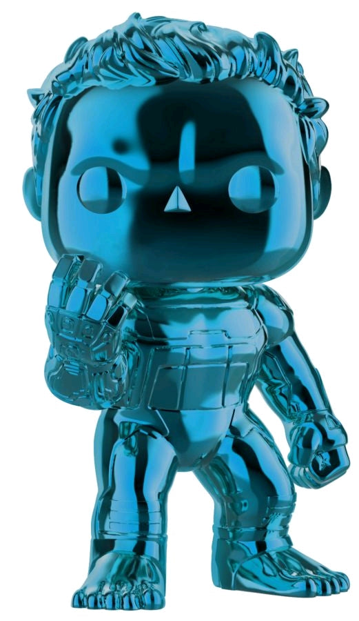 Avengers 4: Endgame - Hulk Blue Chrome US Exclusive Pop! Vinyl - Ozzie Collectables