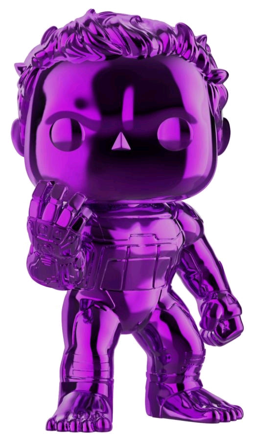 Avengers 4: Endgame - Hulk Purple Chrome US Exclusive Pop! Vinyl - Ozzie Collectables