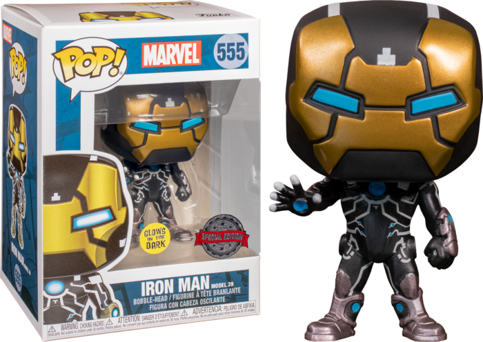 Iron Man - Mark XXXIX Glow Marvel 80th Anniversary US Exclusive Pop! Vinyl Marvel #555