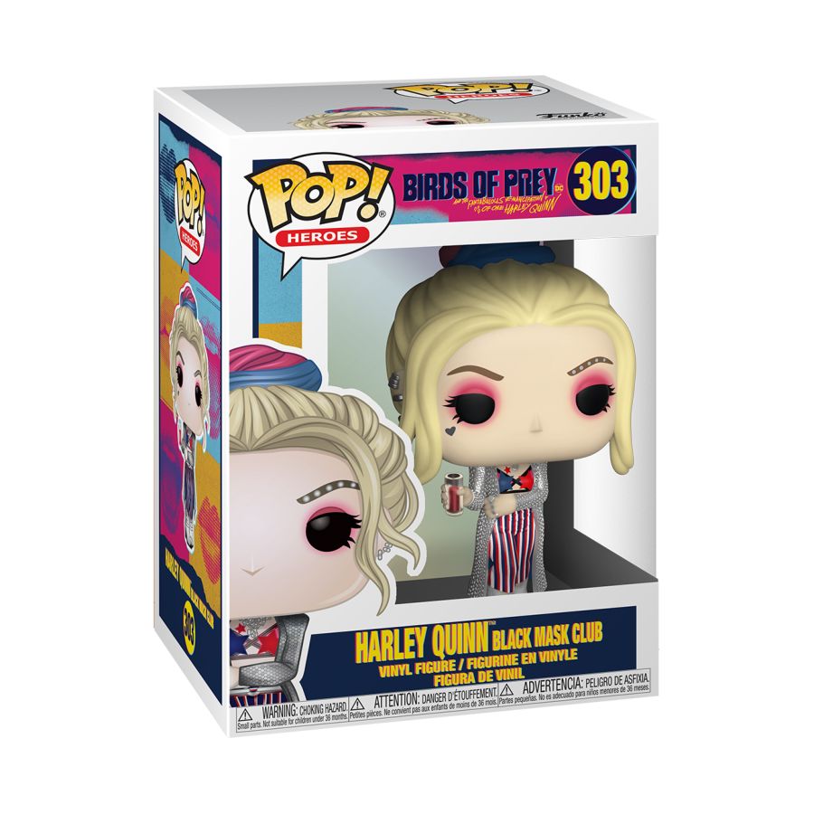 Birds of Prey - Harley Quinn Black Mask Club Pop! Vinyl - Ozzie Collectables