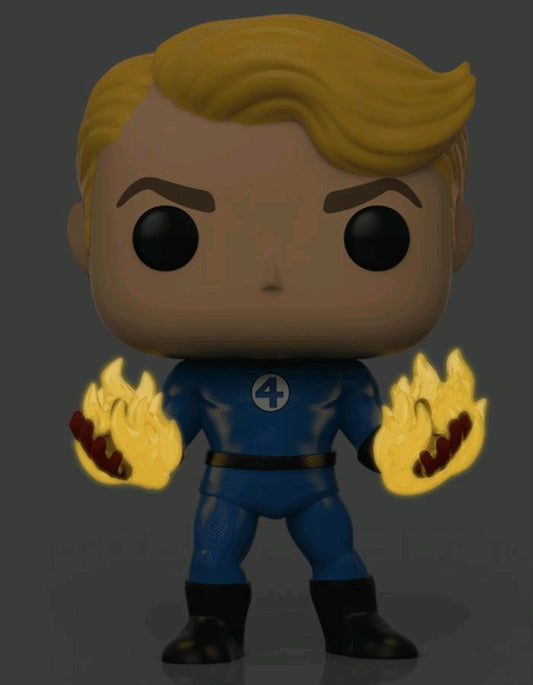Fantastic Four - Human Torch Suited Glow Specialty series Exclusive Pop! Vinyl - Ozzie Collectables