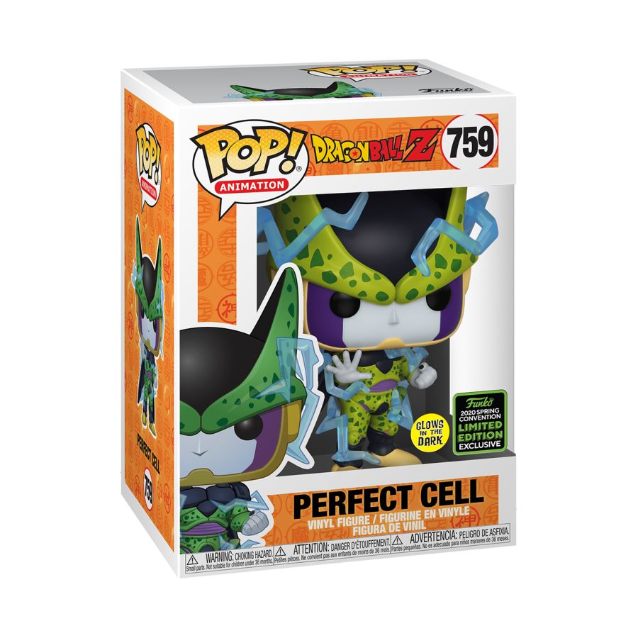 Dragon Ball Z - Perfect Cell Glow in the Dark ECCC 2020 Exclusive Pop! Vinyl - Ozzie Collectables