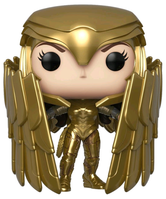 Wonder Woman: 1984 - Wonder Woman Gold Shield Pose US Exclusive Pop! Vinyl - Ozzie Collectables