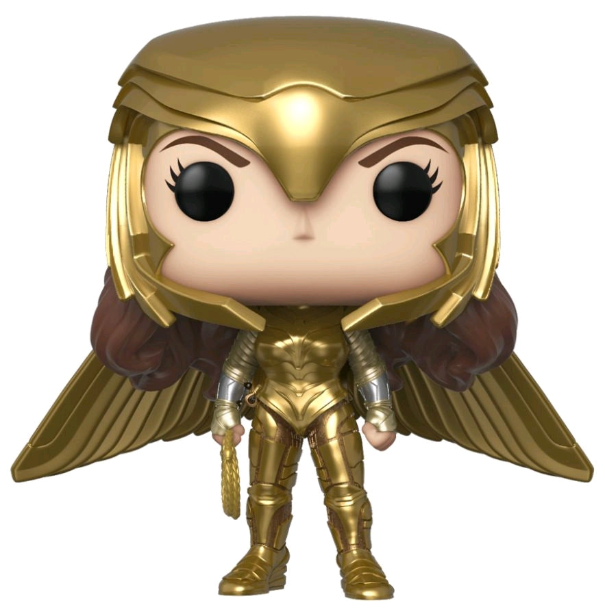 Wonder Woman: 1984 - Wonder Woman Gold Wide Wing Pose US Exclusive Pop! Vinyl - Ozzie Collectables