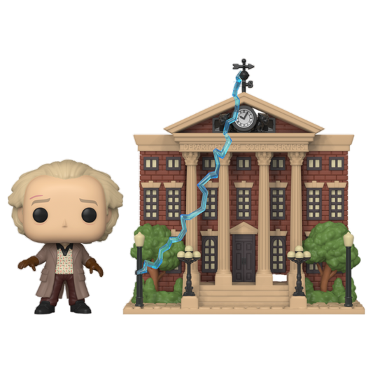 Back to the Future - Doc with Clock Tower Pop! Town