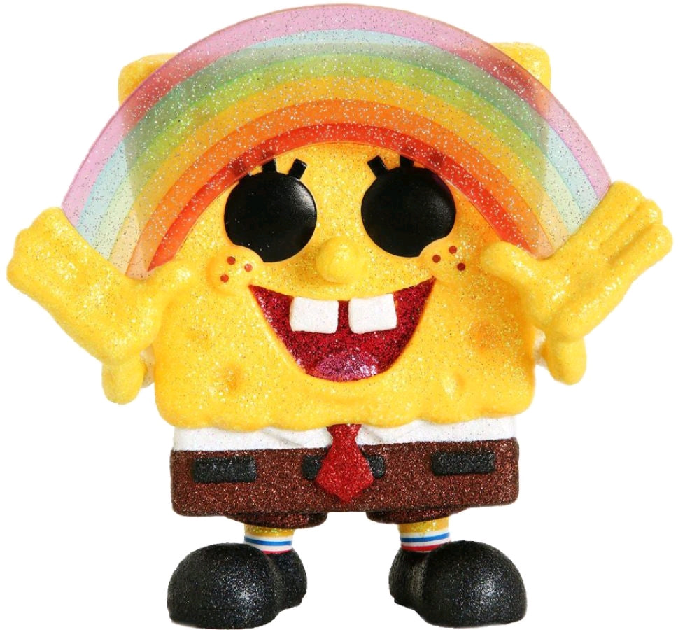 SpongeBob SquarePants - SpongeBob with Rainbow Diamond Glitter US Exclusive Pop! Vinyl - Ozzie Collectables