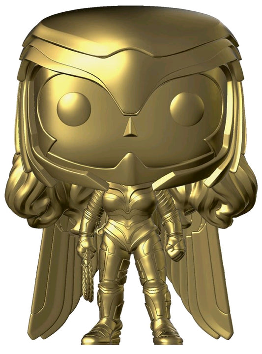 Wonder Woman: 1984 - Wonder Woman Power Pose Gold Chrome US Exclusive Pop! Vinyl - Ozzie Collectables