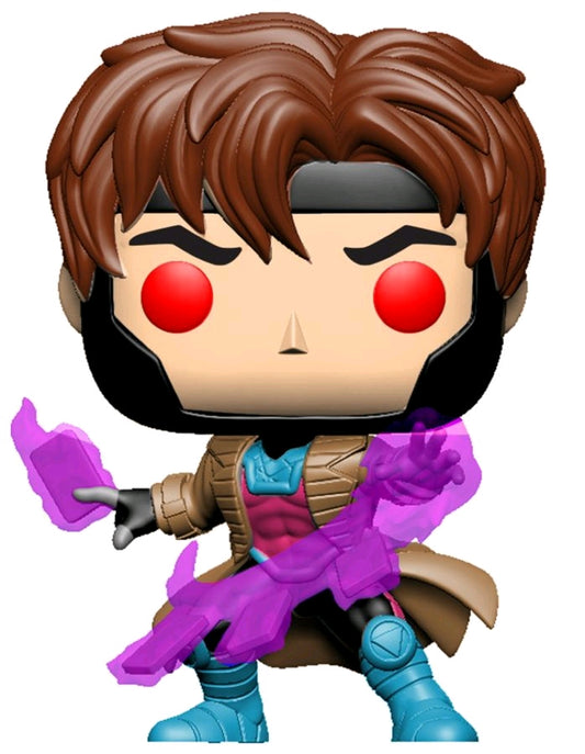 X-Men - Gambit with cards Translucent Glow US Exclusive Pop! Vinyl - Ozzie Collectables