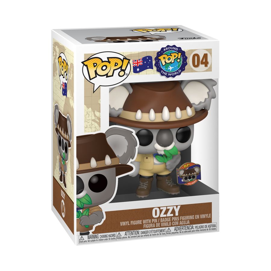 Funko Around the World - Ozzy Koala (Australia) Pop! Vinyl with Pin - Ozzie Collectables