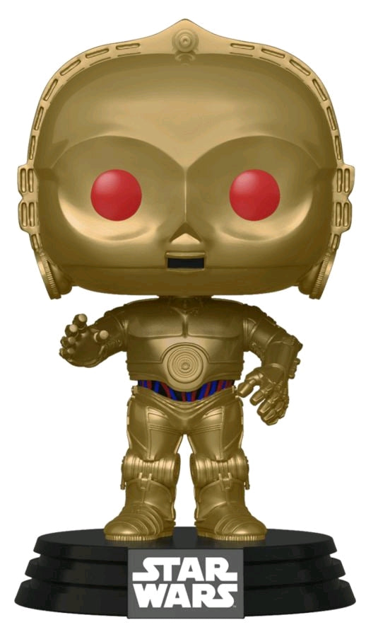 Star Wars - C-3PO Red Eyes Metallic Episode IX Rise of Skywalker Pop! Vinyl - Ozzie Collectables