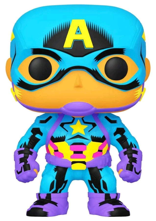 Captain America - Captain America Black Light US Exclusive Pop! Vinyl - Ozzie Collectables