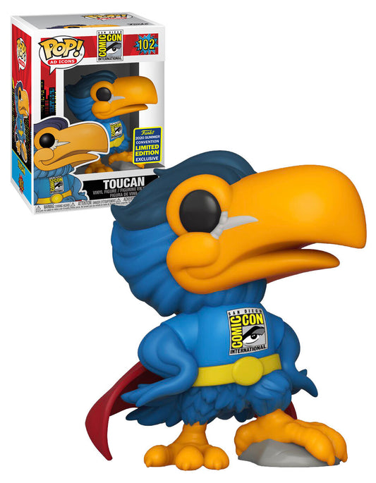 Ad Icon - Toucan (Cape) 2020 San Diego 50 Years 2020 Summer Convention Comic Con Exclusive Pop! Vinyl #102