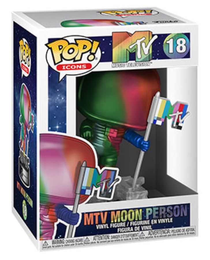 MTV - Moon Person Rainbow Metallic Pop! Vinyl