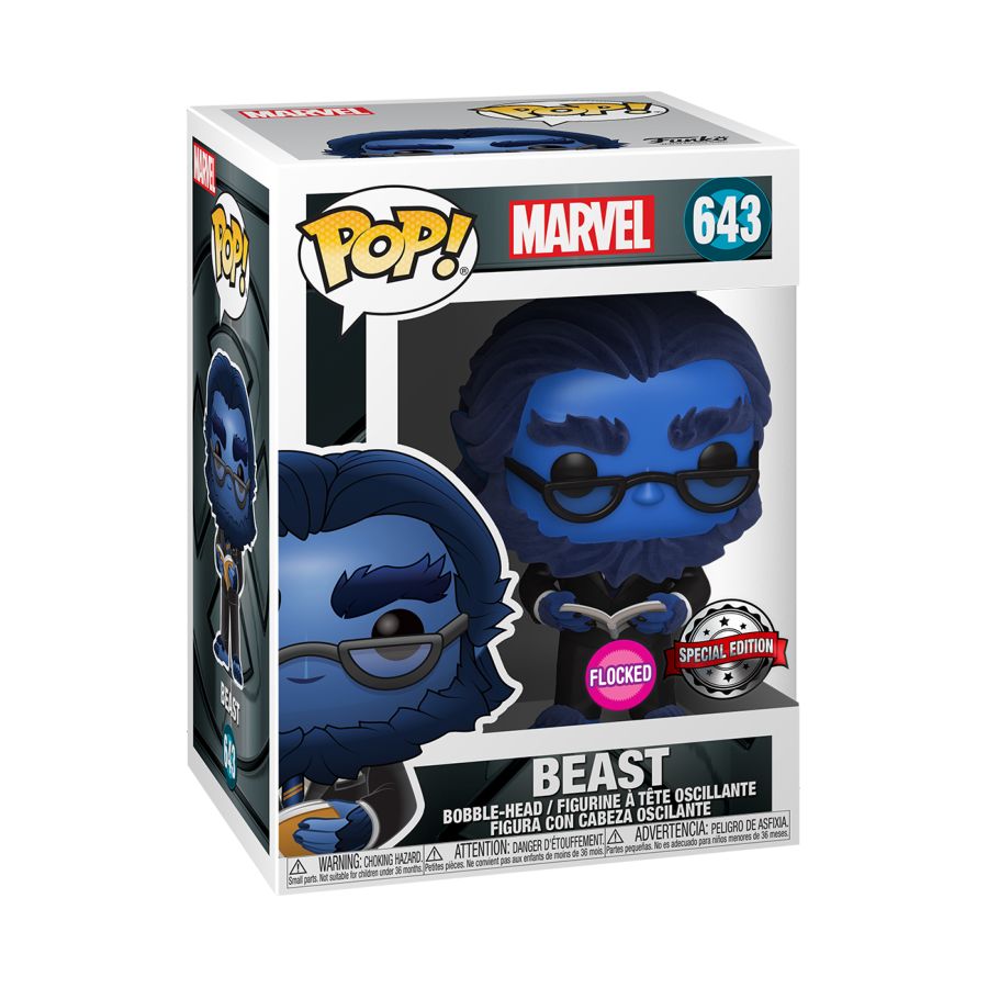 X-Men (2000) - Beast Flocked 20th Anniversary US Exclusive Pop! Vinyl 