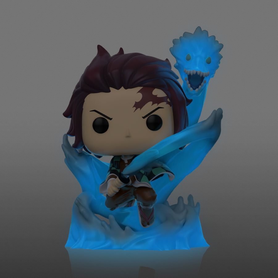 Demon Slayer - Tanjiro with Dragon US Exclusive Glow Translucent Pop! Vinyl