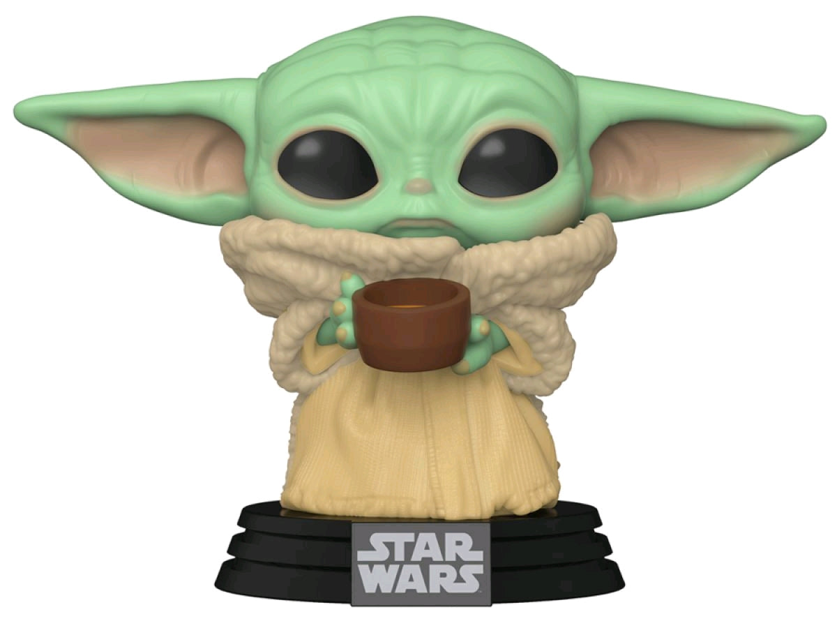Star Wars: The Mandalorian - The Child with Cup Pop! Vinyl - Ozzie Collectables