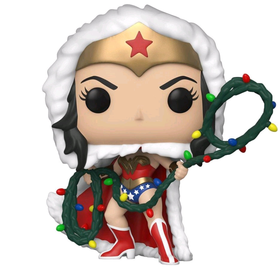 Wonder Woman - Wonder Woman with Lights Lasso Holiday Pop! Vinyl - Ozzie Collectables