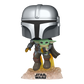 Star Wars: The Mandalorian - Mandalorian with the Child Jetpack Flying Pop! Vinyl