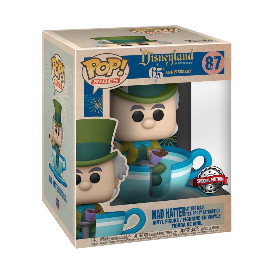 Disneyland 65th Anniversary - Mad Hatter Teacup US Exclusive Pop! Ride (max 3)