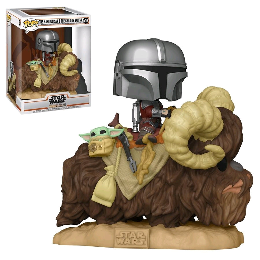Star Wars: The Mandalorian - Mandalorian and the Child on Bantha Pop! Deluxe