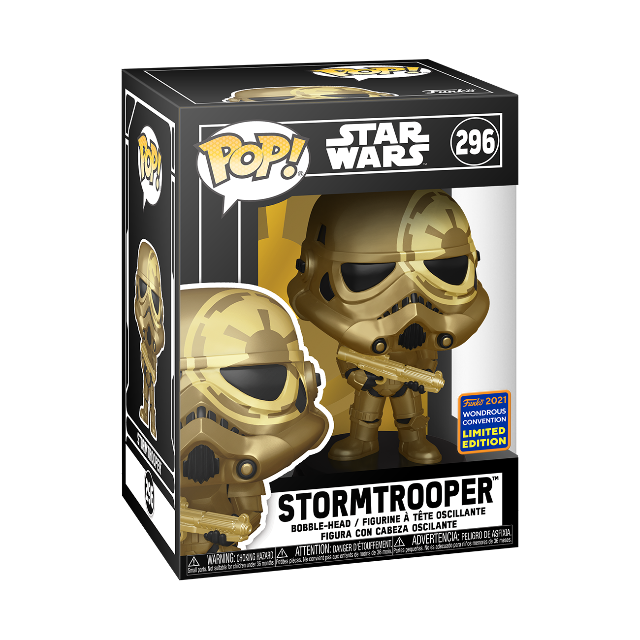 Star Wars - Gold Stormtrooper WonderCon 2021 Exclusive Pop! Vinyl #296