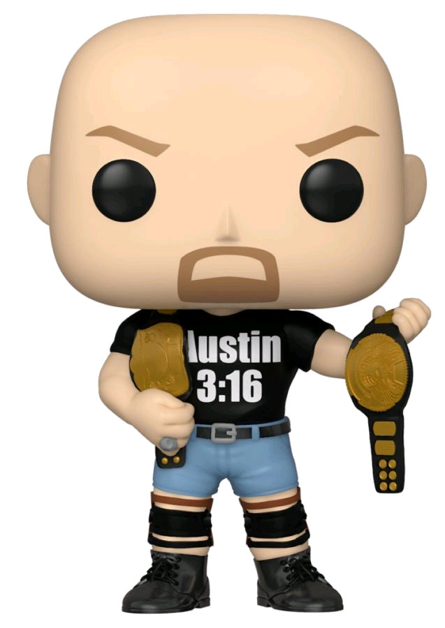 WWE - Stone Cold Steve Austin 3:16 shirt with 2 Belts US Exclusive Pop! Vinyl 