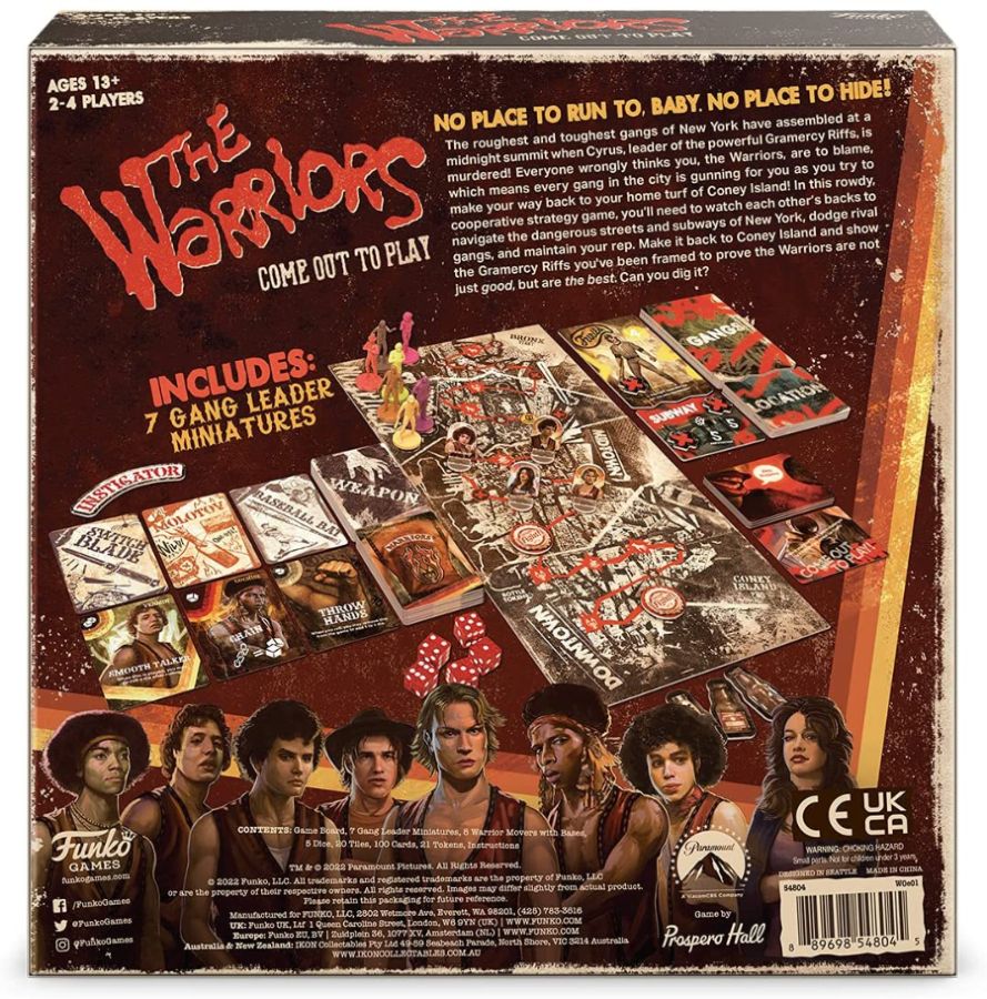 The Warriors - Come Out to Play Board Game