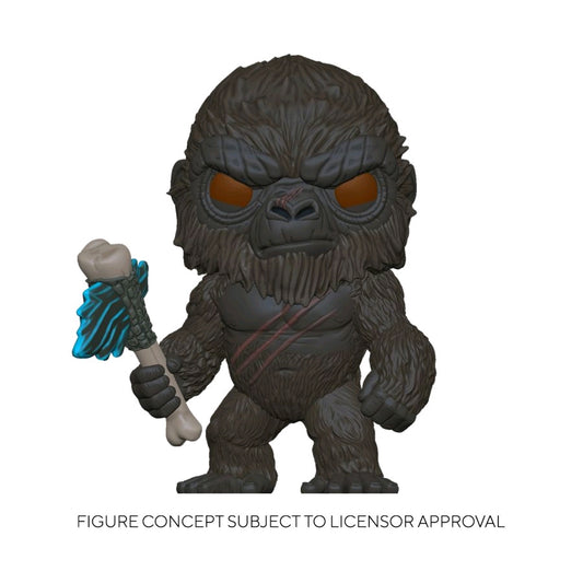 Godzilla vs Kong - King Kong with Scepter Flocked US Exclusive Pop! Vinyl 