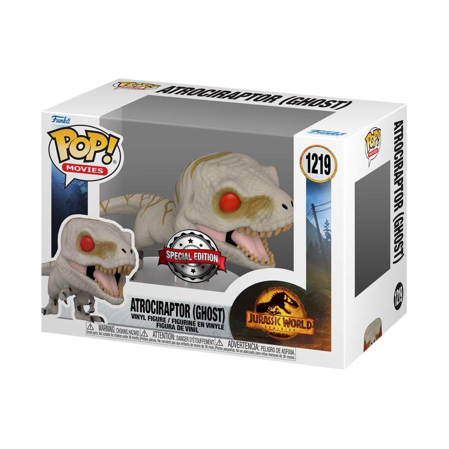 Jurassic World 3: Dominion - Atrociraptor (Ghost) (Alternative Pose) US Exclusive Pop! Vinyl [