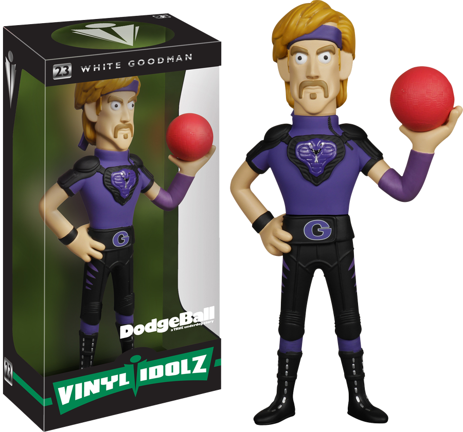 Dodgeball - White Goodman Vinyl Idolz - Ozzie Collectables