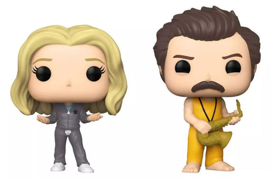 Parks and Recreation - Locked In Ron & Leslie Pop! Vinyl 2-Pack 