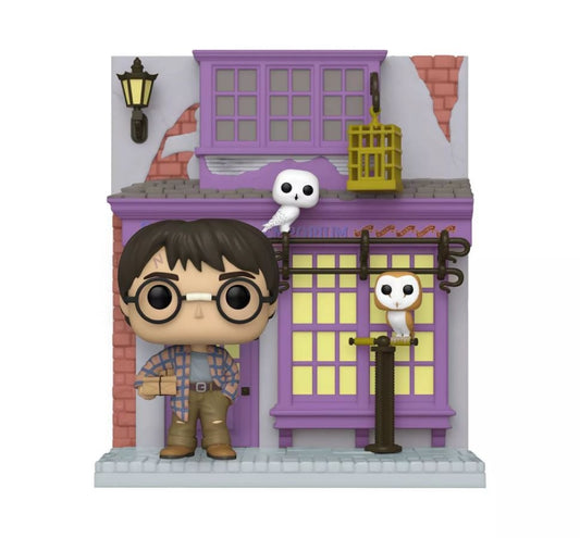 Harry Potter - Madam Malkin's Owl Emporium with Harry Diagon Alley US Exclusive Pop! Deluxe 