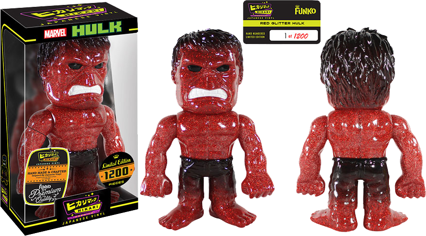 Hulk - Red Glitter Hikari Figure - Ozzie Collectables