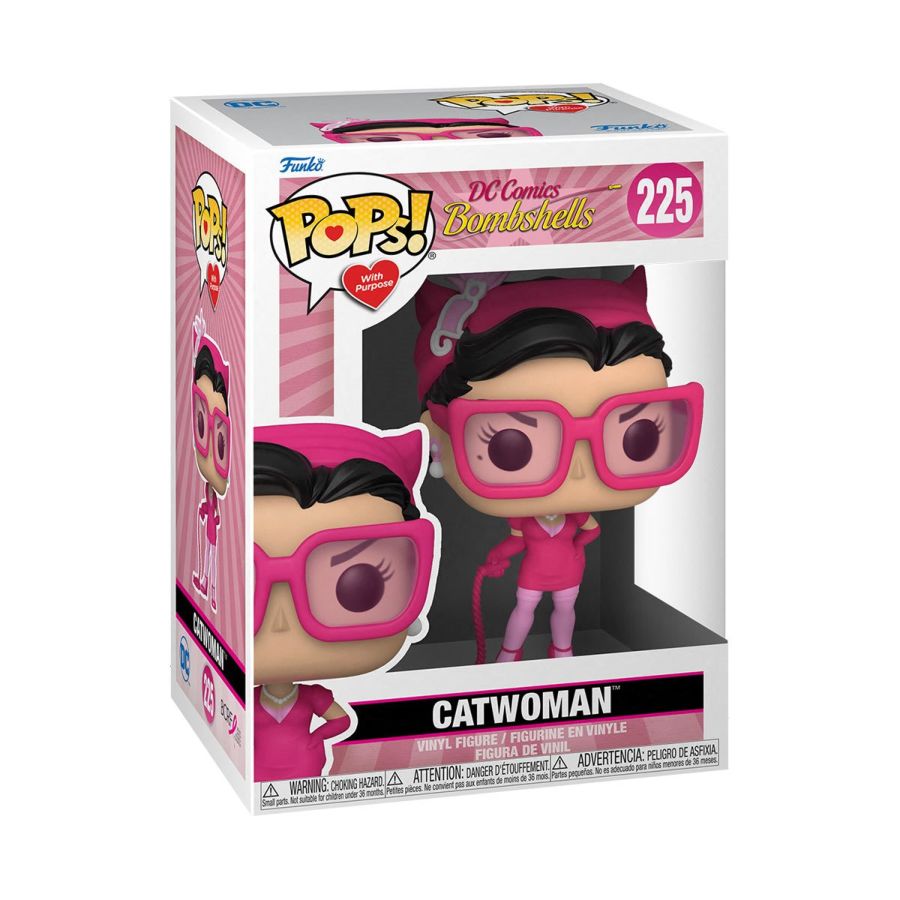 DC Bombshells - Catwoman Breast Cancer Awareness Pop! Vinyl