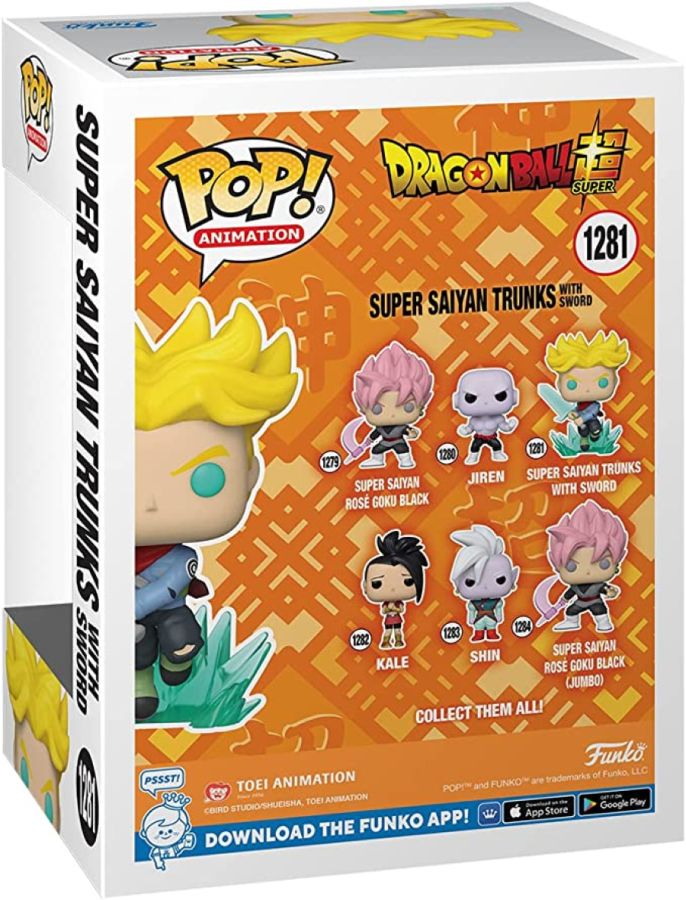 Dragon Ball Super - Super Saiyan Trunks with Sword Glow US Exclusive Pop! Vinyl