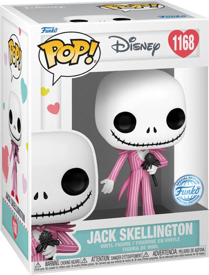 The Nightmare Before Christmas - Jack with Pink & Red Suit US Exclusive Pop! Vinyl