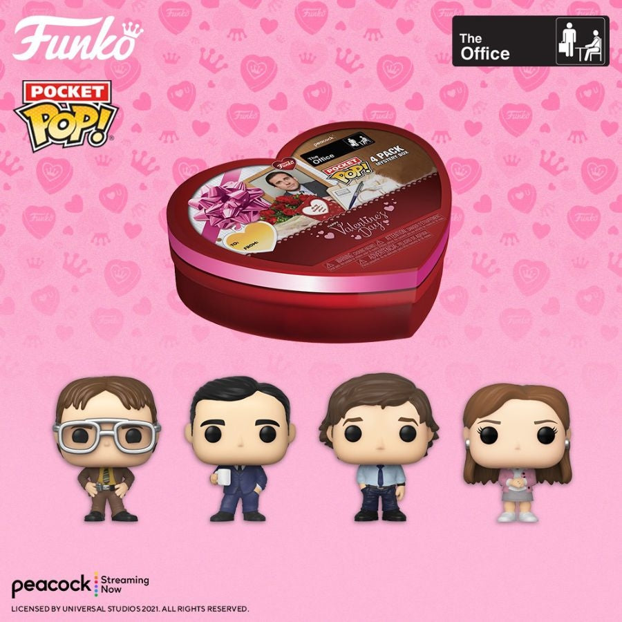 The Office - Valentines Day US Exclusive Pocket Pop! 4-pack