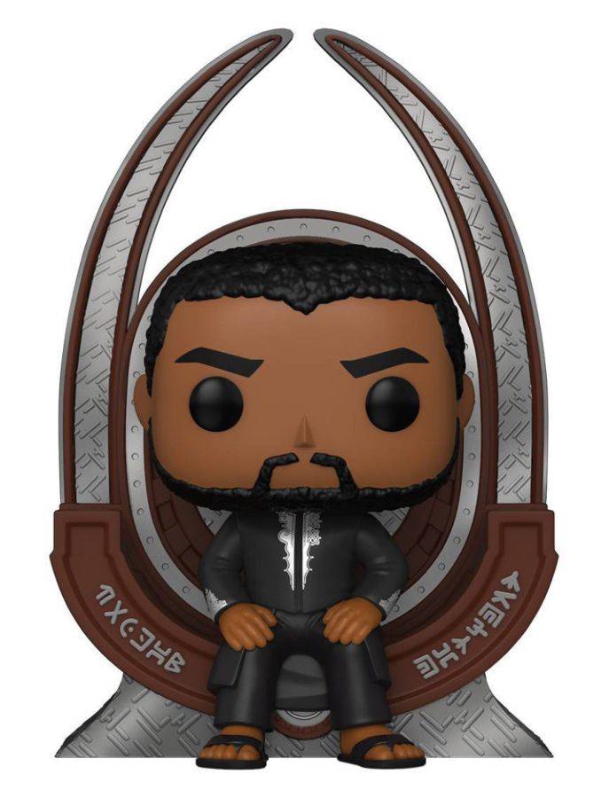 Black Panther (2018) - TChalla on Throne US Exclusive Pop! Deluxe