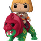 Masters of the Universe - He-Man on Battlecat Flocked US Exclusive Pop! Ride