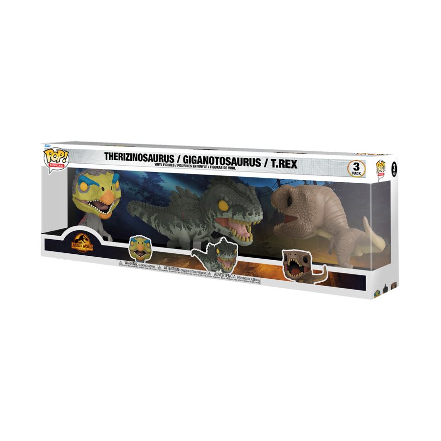 Jurassic World 3: Dominion - Dinosaurs US Exclusive Pop! 3-Pack