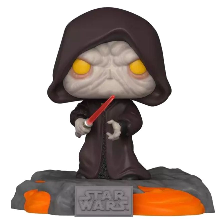 Star Wars - Red Saber Series: Darth Sidious Glow US Exclusive Pop! Deluxe 