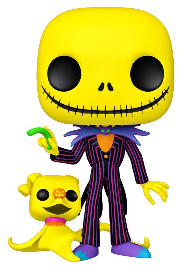 The Nightmare Before Christmas - Jack Skellington & Zero Black Light 10" Pop! Vinyl