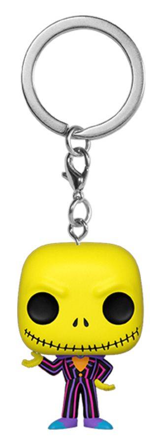 The Nightmare Before Christmas - Jack Black Light Pocket Pop! Keychain