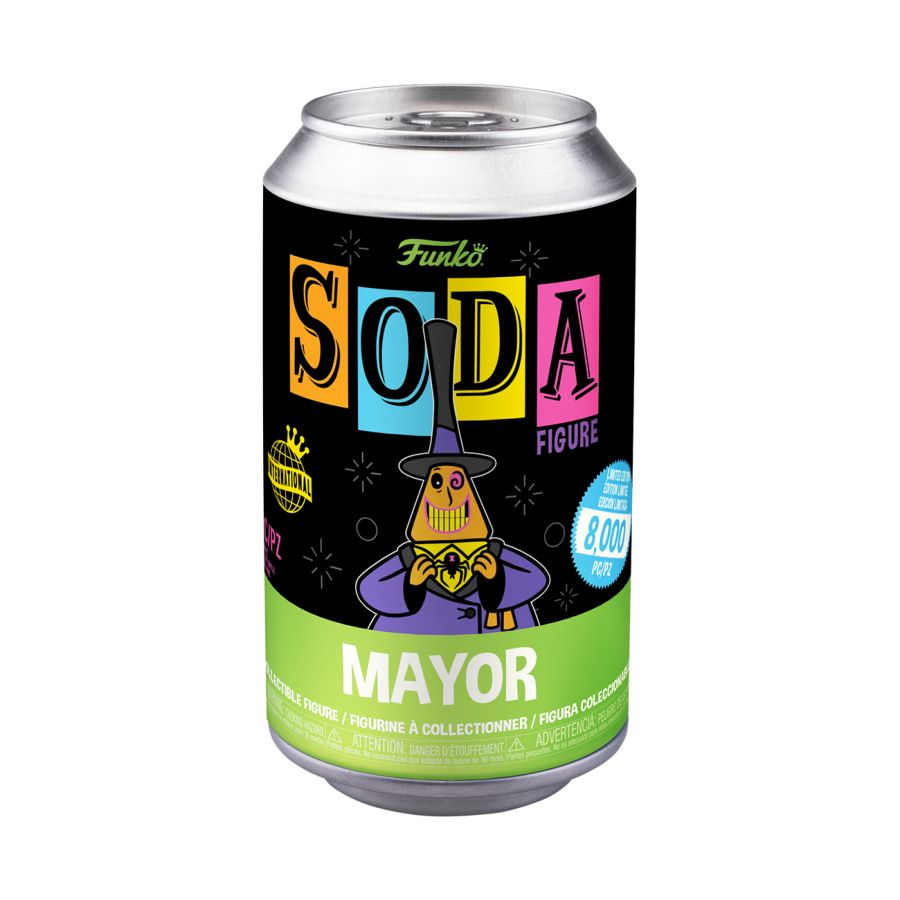 The Nightmare Before Christmas - Mayor Black Light Vinyl Soda