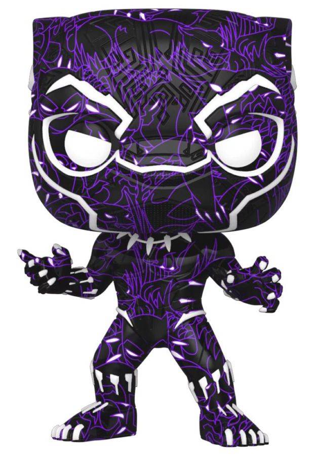 Black Panther (2018) - Black Panther (Artist) US Exclusive Pop! Vinyl with Protector