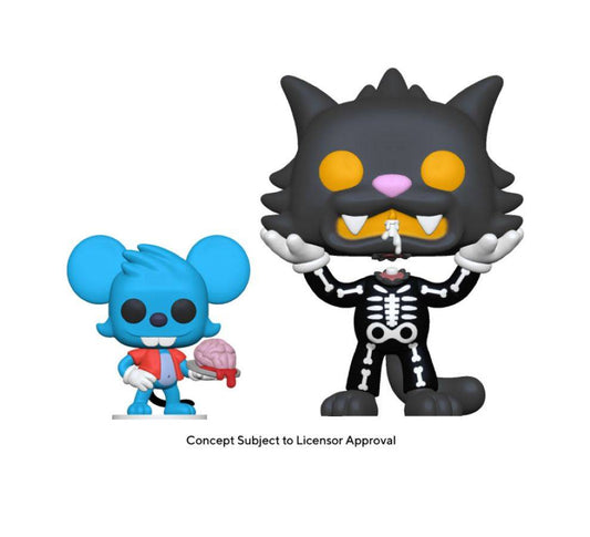 The Simpsons - Itchy & Scratchy (Skeleton) US Exclusive Pop! & Buddy