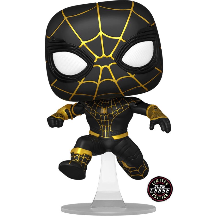 SpiderMan: No Way Home - SpiderMan (Black Suit) Unmasked US Exclusive Pop! Vinyl