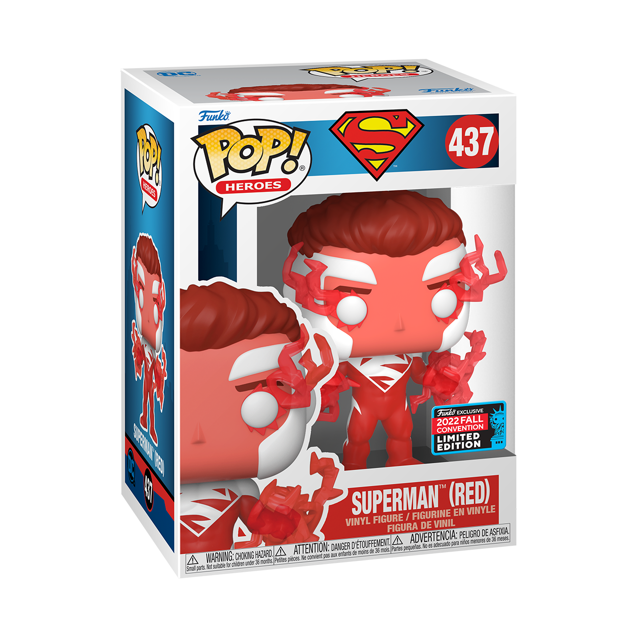 DC - Superman Red NYCC 2022 Fall Convention Exclusive Pop! Vinyl #437